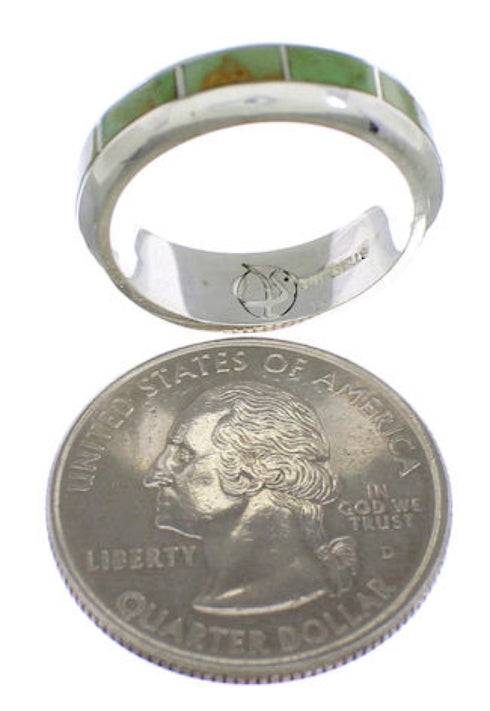 Turquoise Jewelry Silver Southwest Ring Size 4-3/4 TX40104