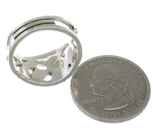 Sterling Silver Jewelry Turquoise Ring Size 5-3/4 TX40180