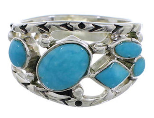 Turquoise Genuine Sterling Silver Southwest Ring Size 5-1/2 TX40189