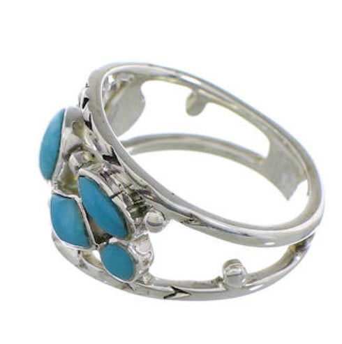 Turquoise Genuine Sterling Silver Southwest Ring Size 5-1/2 TX40189