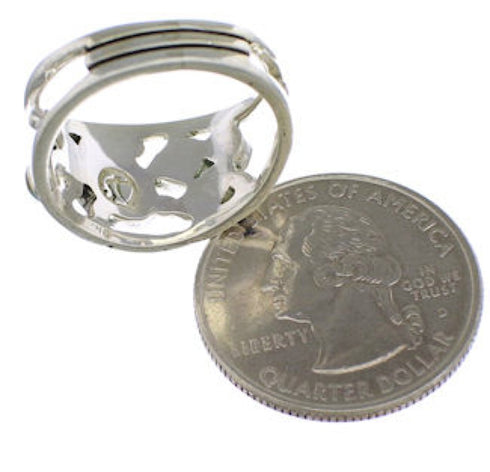 Southwest Turquoise Genuine Sterling Silver Ring Size 4-3/4 TX40200