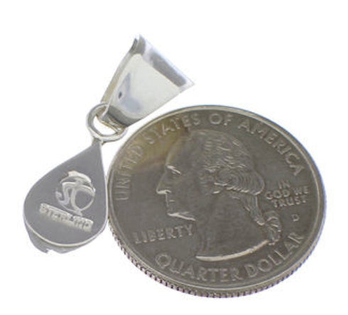 Sterling Silver Tear Drop Turquoise Pendant PX28856