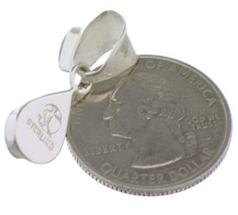 Tear Drop Jewelry Turquoise Inlay Pendant PX28859