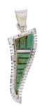 Sterling Silver And Turquoise Slide Pendant EX29782