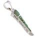 Sterling Silver And Turquoise Slide Pendant EX29782