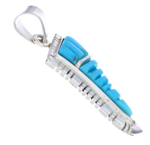 Turquoise Sterling Silver Southwestern Pendant EX29787