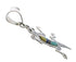 Turquoise And Multicolor Lizard Sterling Silver Pendant EX29377