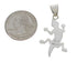 Turquoise And Multicolor Lizard Sterling Silver Pendant EX29377