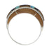 Multicolor Inlay Southwestern Ring Size 4-1/2 EX41773