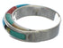 Multicolor And Silver Southwest Ring Size 6-1/4 EX41789