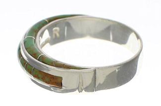 Turquoise Genuine Sterling Silver Ring Size 8-1/4 EX41892