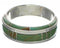 Turquoise Inlay Sterling Silver Ring Size 5-3/4 EX41893