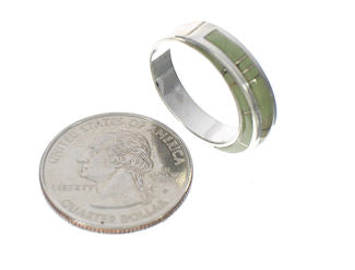 Silver And Turquoise Jewelry Southwestern Ring Size 7-3/4 AX87772