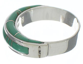 Turquoise And Sterling Silver Ring Size 5-3/4 EX41947