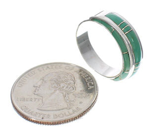 Turquoise And Sterling Silver Ring Size 5-3/4 EX41947