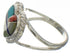 Multicolor Inlay Southwest Heart Ring Size 5-1/4 EX41981