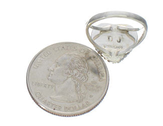 Southwest Sterling Silver Multicolor Heart Ring Size 6 WX81325