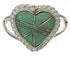 Turquoise Inlay Southwest Heart Ring Size 6-1/2 EX42030