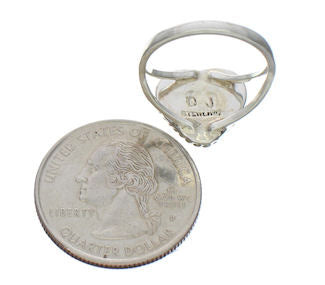 Turquoise Inlay Southwest Heart Ring Size 6-1/2 EX42030