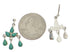 Turquoise Southwest Sterling Silver Jewelry Post Earrings PX24556