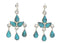 Southwestern Turquoise And Silver Earrings PX24559