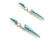 Turquoise Southwestern Silver Post Dangle Earrings Jewelry PX24565