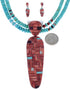 Southwest Authentic Sterling Silver And Multicolor Necklace And Earring Set PX35285