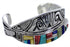 Multicolor Inlay Silver Jewelry Southwest Bracelet FX27907
