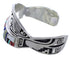 Multicolor Inlay Sterling Silver Jewelry Southwest Bracelet FX27909