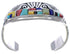Multicolor Inlay Silver Jewelry Southwest Bracelet FX27907