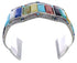 Multicolor Sterling Silver Southwest Cuff Bracelet FX27897