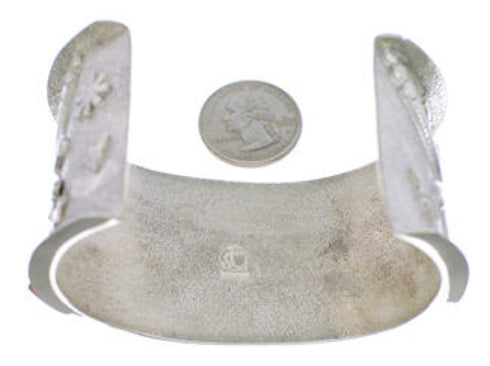 Dragonfly Sterling Silver Multicolor Southwest Cuff Bracelet FX27174