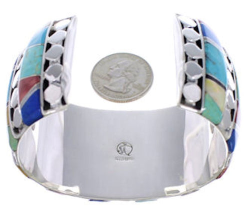 Multicolor Jewelry Southwest Sterling Silver Cuff Bracelet FX27178