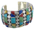 Multicolor Southwest Sterling Silver Cuff Bracelet FX27184