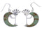 Silver Jewelry Kokopelli Turquoise Hook Dangle Earrings PX32342