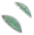 Southwest Jewelry Turquoise Inlay And Silver Post Earrings PX32404