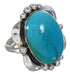 Authentic Sterling Silver And Turquoise Ring Size 5-1/4 UX33615