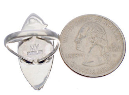 Sterling Silver And Multicolor Southwest Ring Size 5-3/4 UX33668