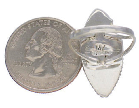 Multicolor Sterling Silver Inlay Jewelry Ring Size 5-1/4 UX33778