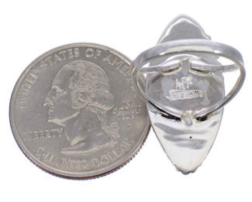 Sterling Silver Southwest Multicolor Inlay Ring Size 8-3/4 WX81324
