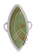 Sterling Silver And Turquoise Inlay Southwest Ring Size 5-1/4 UX33945