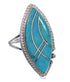 Authentic Sterling Silver Turquoise Jewelry Ring Size 6-1/2 FX93591