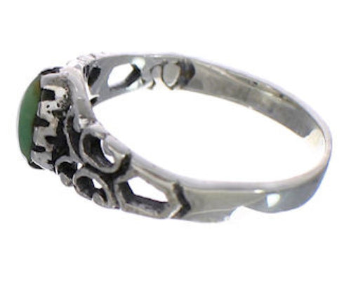 Turquoise And Sterling Silver Southwest Ring Size 6-3/4 UX34009