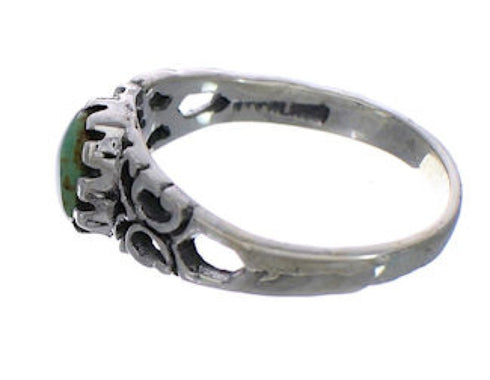 Turquoise Sterling Silver Southwest Jewelry Ring Size 5-3/4 UX34015