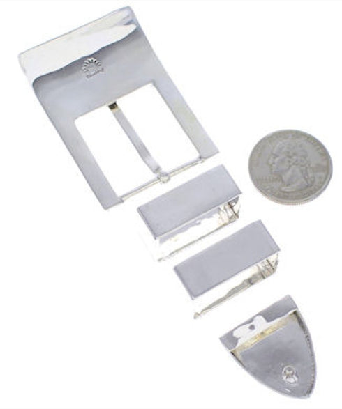 Silver Multicolor Inlay Ranger Belt Buckle PX38023