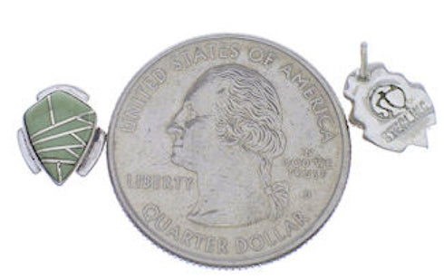 Genuine Sterling Silver And Turquoise Earrings EX31757