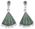 Southwest Silver And Turquoise Inlay Earrings EX31801