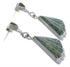 Southwest Silver And Turquoise Inlay Earrings EX31801