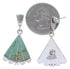 Southwest Turquoise And Sterling Silver Earrings EX31813