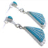 Southwest Turquoise And Sterling Silver Earrings EX31815
